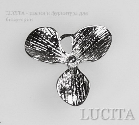 Подвеска "Трилистник" 18х16 мм (цвет - никель)