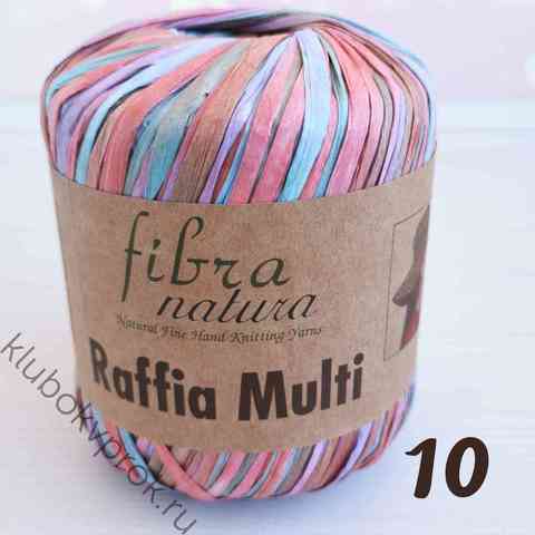FIBRA NATURA RAFFIA MULTI 117-10, Розовый/голубой/фиолетовый