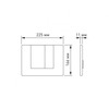 Berges Novum Floe Rimless S5 043230 Инсталляция с унитазом, клавиша чёрная