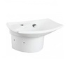 Jacob Delafon Escale E1025-00 Рукомойник 50 х 31.5 см с единым полупьедесталом и заглушкой