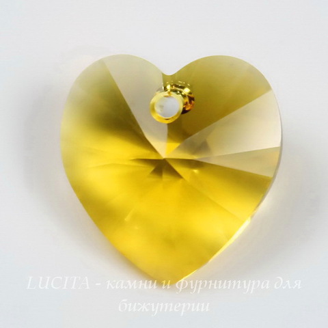 6228 Подвеска Сваровски Сердечко Sunflower (10,3х10 мм) ()