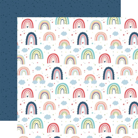 Лист двухсторонней бумаги Echo Park paper co - LITTLE DREAMER GIRL - 30x30