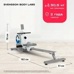 Гребной тренажер домашний SVENSSON BODY LABS WHEELO