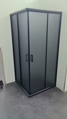 Душевое ограждение Appollo AP-19-100 Black с тонированным стеклом 6 мм 1000*1000*1950 мм