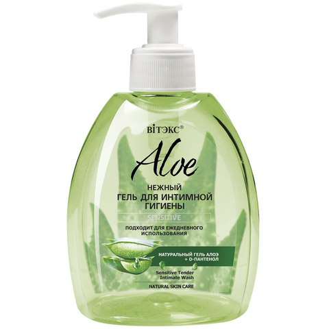 ALOE + D-ПАНТЕНОЛ Нежный гель для интимной гигиены Sensitive 300мл