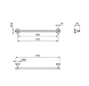 Ideal Standard La Dolce Vita T5498AA Полотенцедержатель 60 см с крепежом