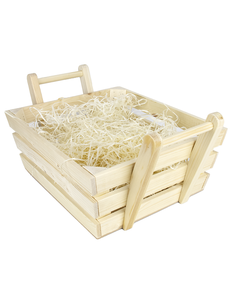 Лоток деревянный с ручками 350х320х140