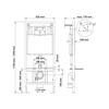 Berges Novum Albit S L5 042439 Инсталляция с унитазом, клавиша чёрная