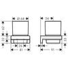 Hansgrohe AddStoris 41749340 Стакан для зубных щеток, BBC