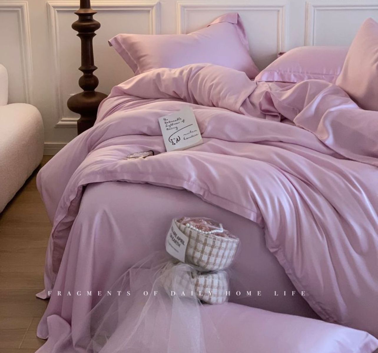 ZEPHYR HOME КПБ на двуспалку Тенсель сиреневый