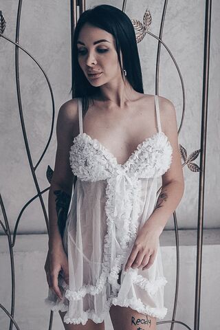 Комплект бэби-долл с рюшами, с трусиками-стрингами