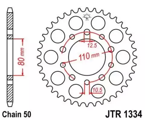 Звезда ведомая JTR1334 42