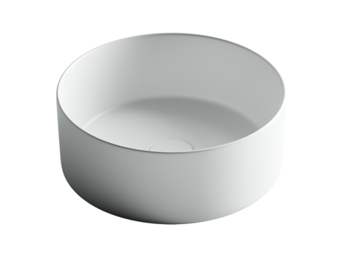 Ceramica Nova Element CN6032MW Умывальник чаша накладная круглая, 35.8x35.8, цвет: белый
