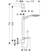 Hansgrohe Raindance Select Е 27856400 Душевой гарнитур 65 см 3 режима