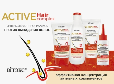 Бальзам-уход ACTIVE HairComplex  укрепляющий против выпадения волос 200мл Витекс — фото 4
