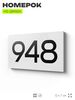 Номер на дверь 948, табличка на дверь для офиса, квартиры, кабинета, аудитории, склада, белая 120х70 мм, Айдентика Технолоджи