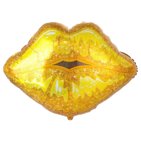 Шар К Фигура, Губы, Glam/Глам, Блеск Золото, 26
