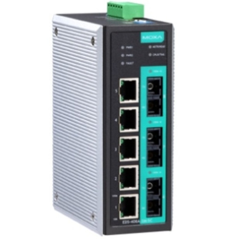 Коммутатор управляемый MOXA EDS-408A-3S-SC-T