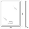 BelBagno Marino SPC-MAR-1100-800-LED-TCH-WARM Зеркало с встроенным светильником и кнопочным выключателем