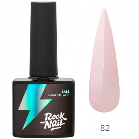 Камуфлирующая база RockNail 82 Pink Chiffon (10 мл.)