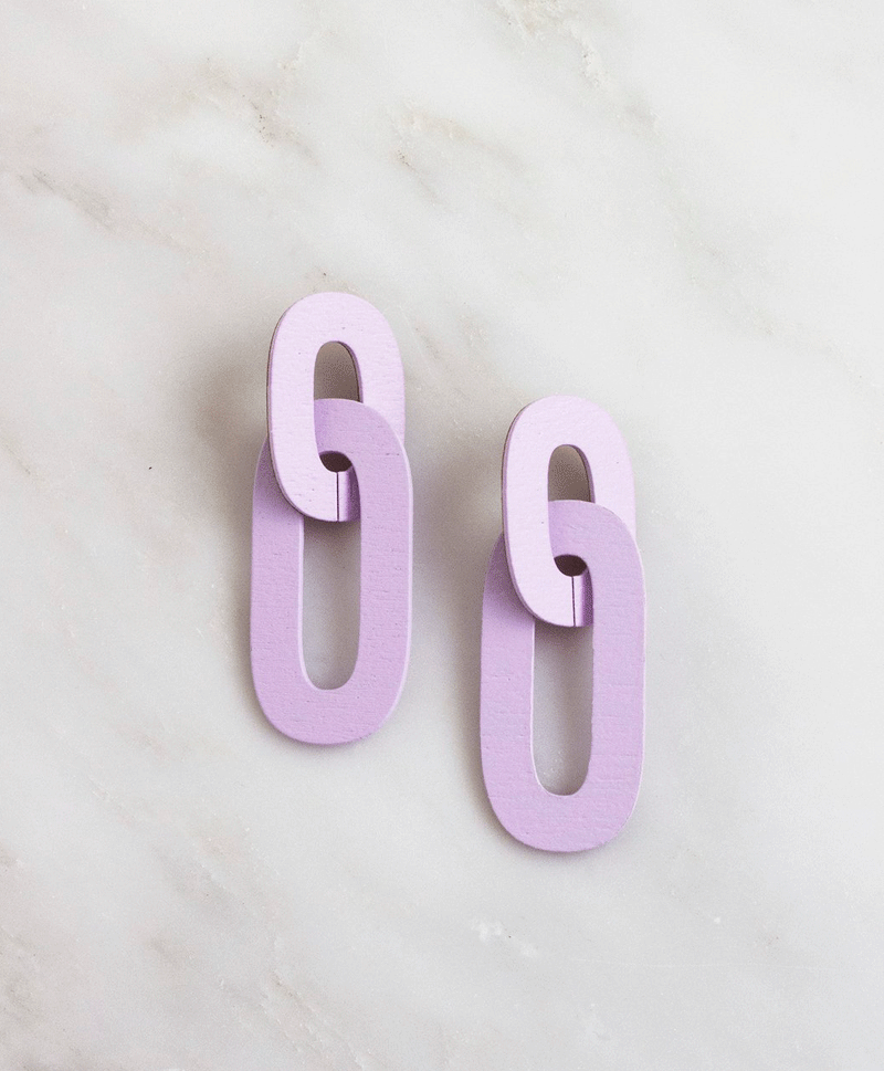 Серьги Alva Earrings in Lilac