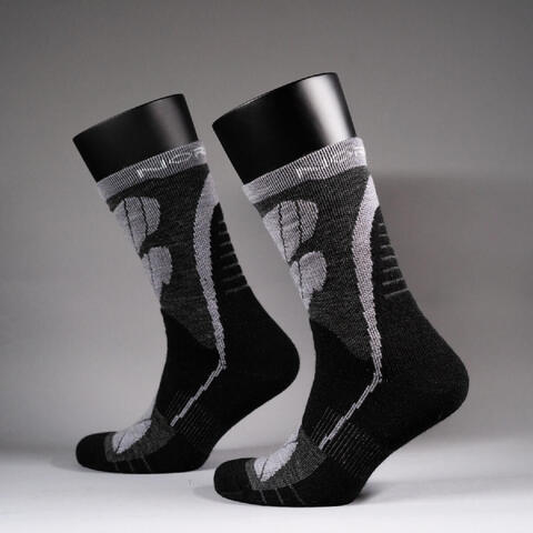 Термоноски Nordski Wool черные-серые