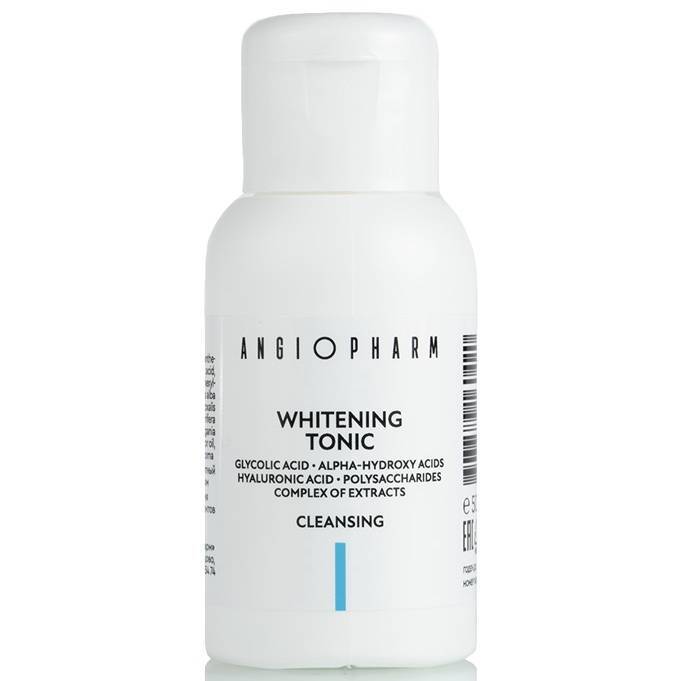 МИНИАТЮРА Осветляющий тоник ANGIOPHARM Whitening Tonic 50мл