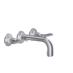 Gessi Inciso 58094#149 Встраиваемый смеситель для ванны на 3 отверстия с изливом 190мм (внешние части), цвет: finox фото
