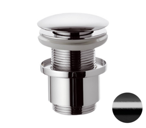 Remer 904CC2114CFP Донный клапан без перелива, цвет: черный брашированный хром