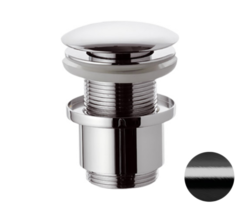 Remer 904CC2114CFP Донный клапан без перелива, цвет: черный брашированный хром фото