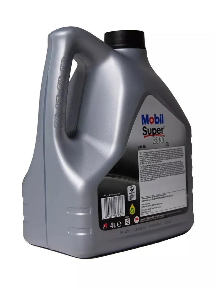 Моторное масло Mobil Super 2000 X1 10W40 полусинтетическое 4л