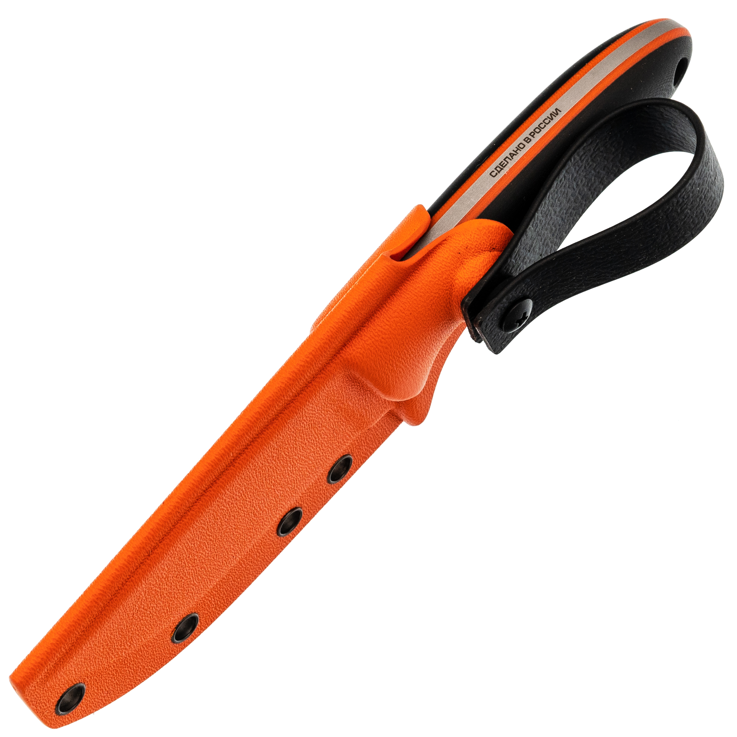 Туристический нож N.C. Custom Crony, сталь AUS-10, рукоять Black/Orange G10