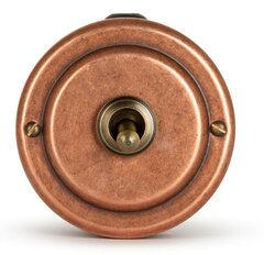 Переключатель (проходной) ретро тумблерный 1 кл. "Старая Медь" VINTAGE-BRASS 30302-3 / 1 Группа света, проходной