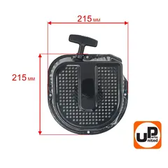 Стартер ручной UNITED PARTS для 188/190/192F, GX390, плоские метал. собачки, D-образный