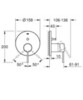 GROHE Essence 24167KF1 Смеситель однорычажный скрытого монтажа для ванны с переключателем на 2 положения, фантомный чёрный