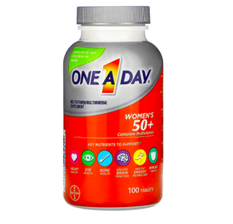 One-A-Day, Women's 50+, Complete Multivitamin, 100 Tablets