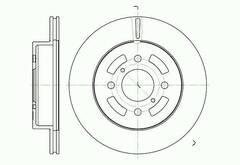 Диск тормозной вентилируемый G-brake  GR-02875