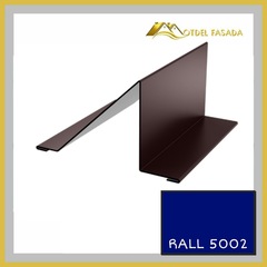 Планка снегозадержателя 20*95*90*30мм 0.45мм RALL 5002- Ультрамариновый  2м