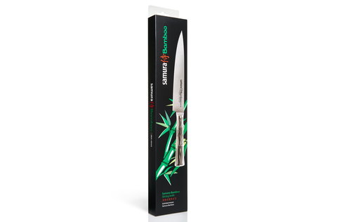 Нож кухонный стальной для нарезки, слайсер Samura BAMBOO SBA-0045/Y