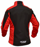 Утеплённый лыжный костюм Ray Race Tour Black-Red мужской с лямками и отстегивающийся спиной