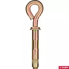 ЗУБР 10 х 50 мм, 40 шт, анкерный болт с кольцом, Профессионал (302392-10-050)