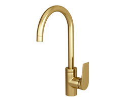 WasserKRAFT Aisch 5507 Смеситель для кухни, цвет: золото фото