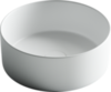 Ceramica Nova Element CN6032MW Умывальник чаша накладная круглая, 35.8x35.8, цвет: белый