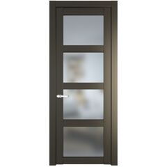 Межкомнатная дверь эмаль Profil Doors 2.4.2PD перламутр бронза остеклённая