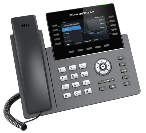 Grandstream GRP2615 - IP телефон. 16 SIP аккаунтов, 10 линий, цветной LCD (4.3