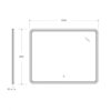 Cezares Duet CZR-SPC-DUET-600-800-LED-TCH Зеркало с подсветкой, цвет: белый