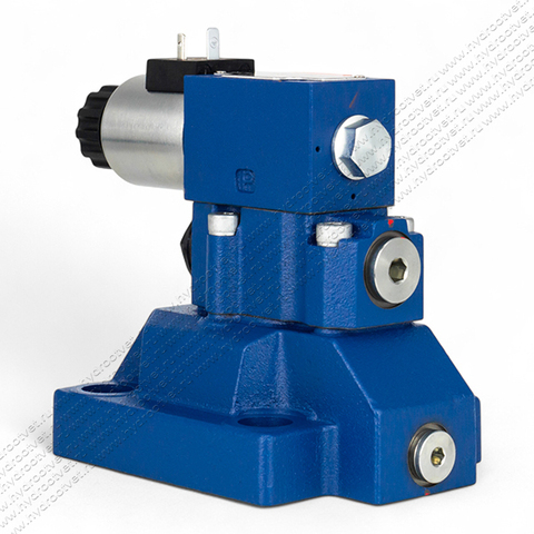 Фото DBW30B2-5X/315CG24N9K4 - Предохранительный клапан Ду32 с давлением настройки до 315 бар, управление - X и Y - внутренние с разгрузкой B = открыт с электроуправлением G24
