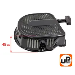 Стартер ручной UNITED PARTS для 188/190/192F, GX390, плоские метал. собачки, D-образный