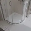 BelBagno TRAY-MR-UNO-R-90-550-35-W-BO Поддон из искусственного мрамора в комплекте с сифоном с белой матовой декоративной накладкой