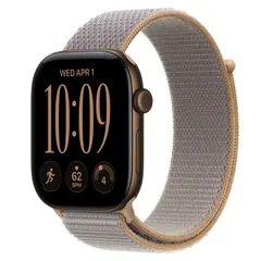Умные часы Apple Watch Series 12 GPS, 46mm, Dark Bronze Aluminum Case with Chambray Blue Sport Loop